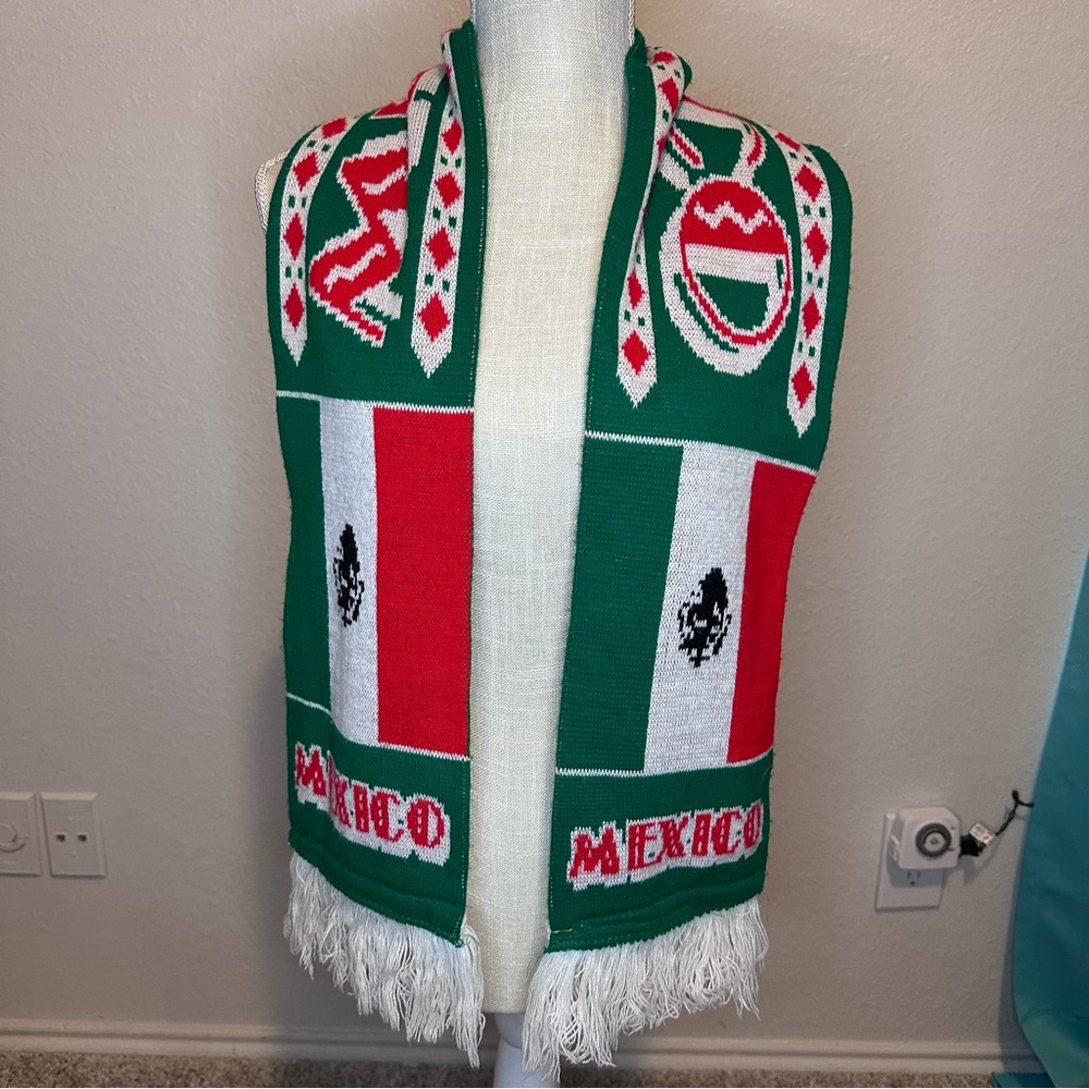 Vintage Mexico Soccer Scarf